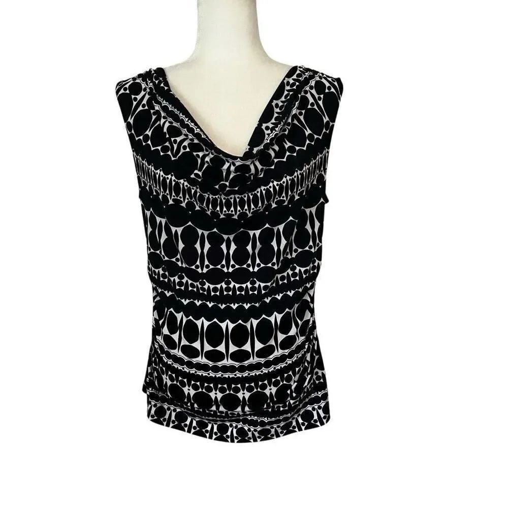Ann Taylor Black and White Dressy Tank. Size Small. Great Condition!
